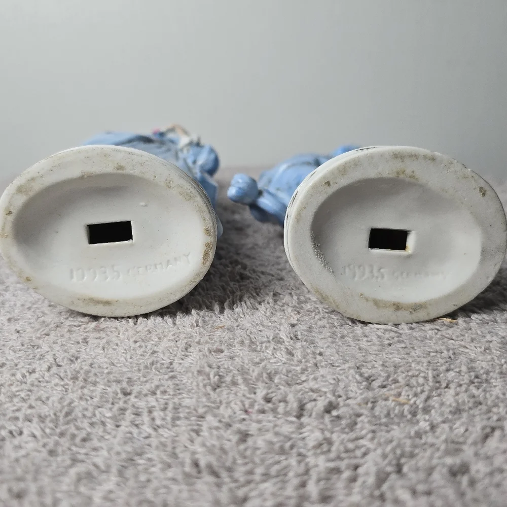 Antique German Bisque Blue Couple